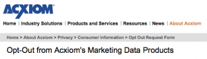 Acxiom Opt Out