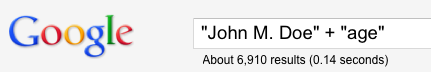 Google age search