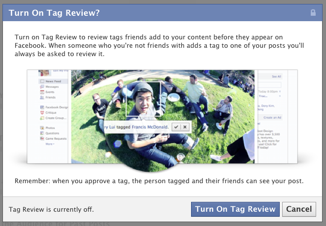 Turn on tag review