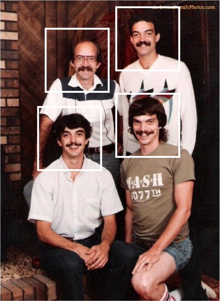 facial recognition mustaches